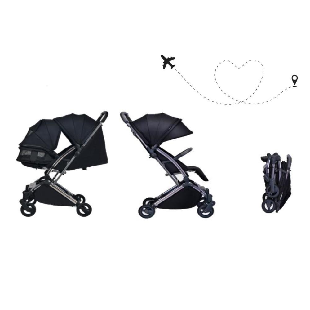 Youbi - Infant To Toddler German Travel Light Stroller Black