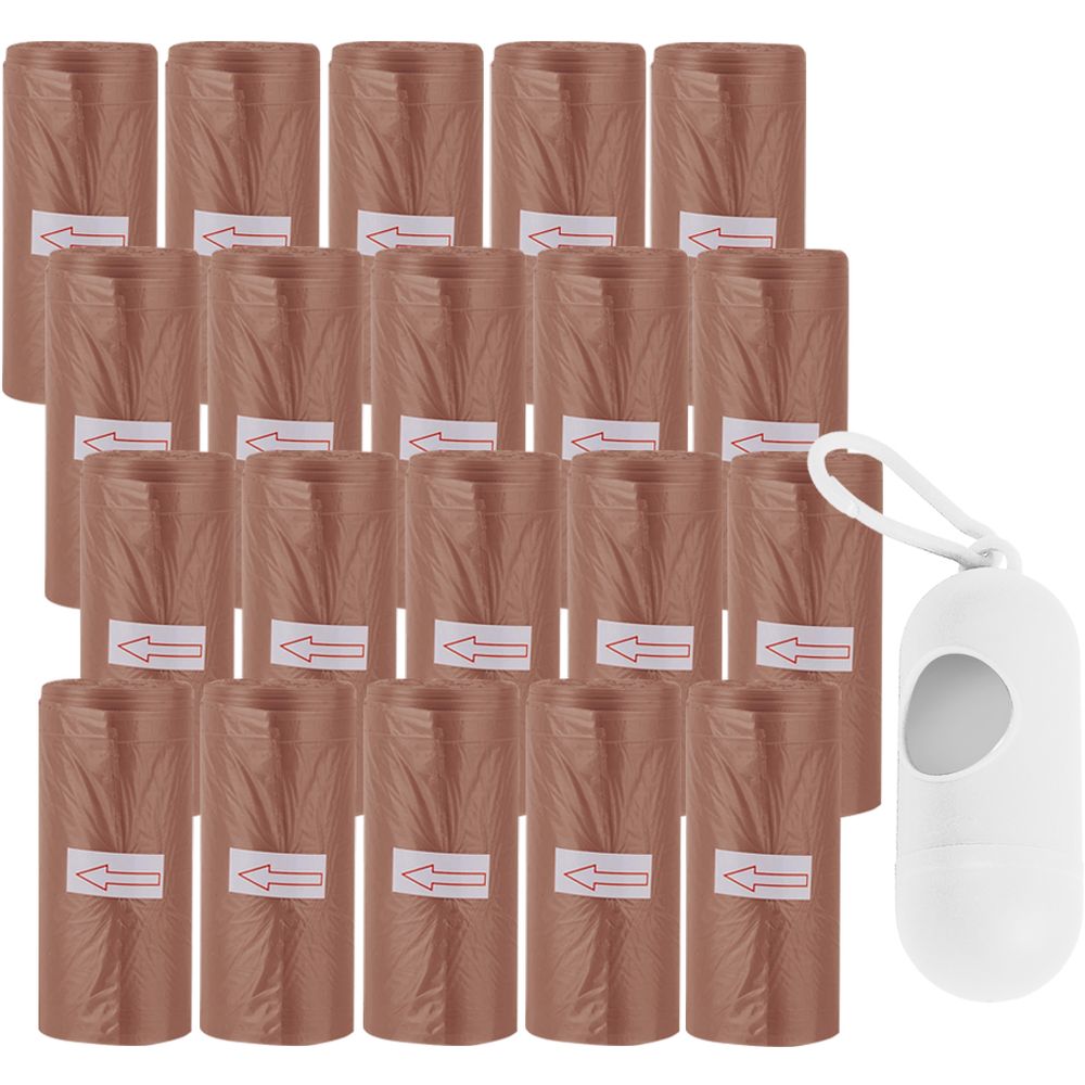 Star Babies - Scented Nappy Bag 300pcs with Dispenser - Brown