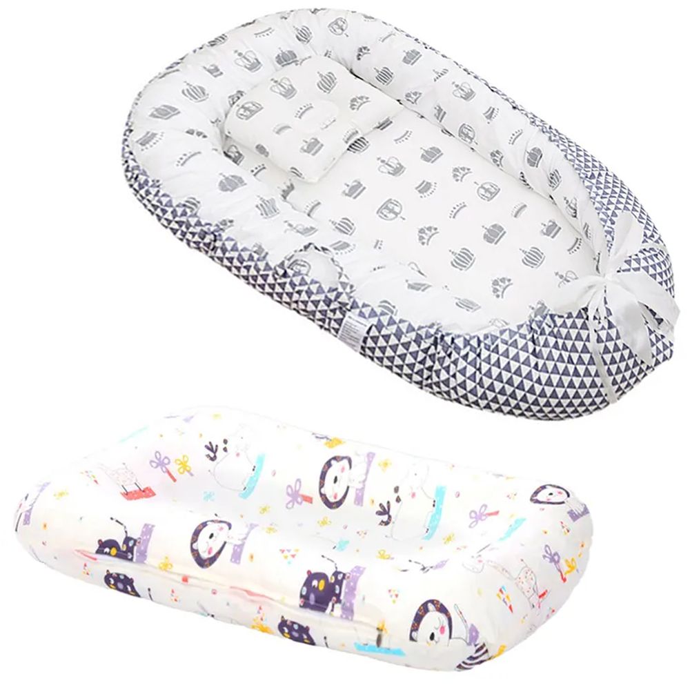 Star Babies - Changing Pad With Baby Sleeping Pod Bed - Printed Zebra Design