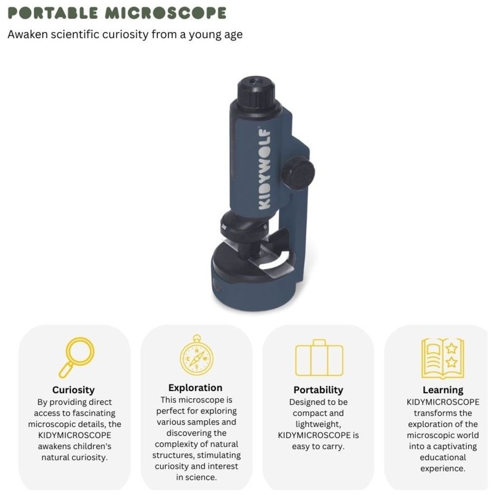 Kidywolf Kidymicroscope Portable Microscope - Green