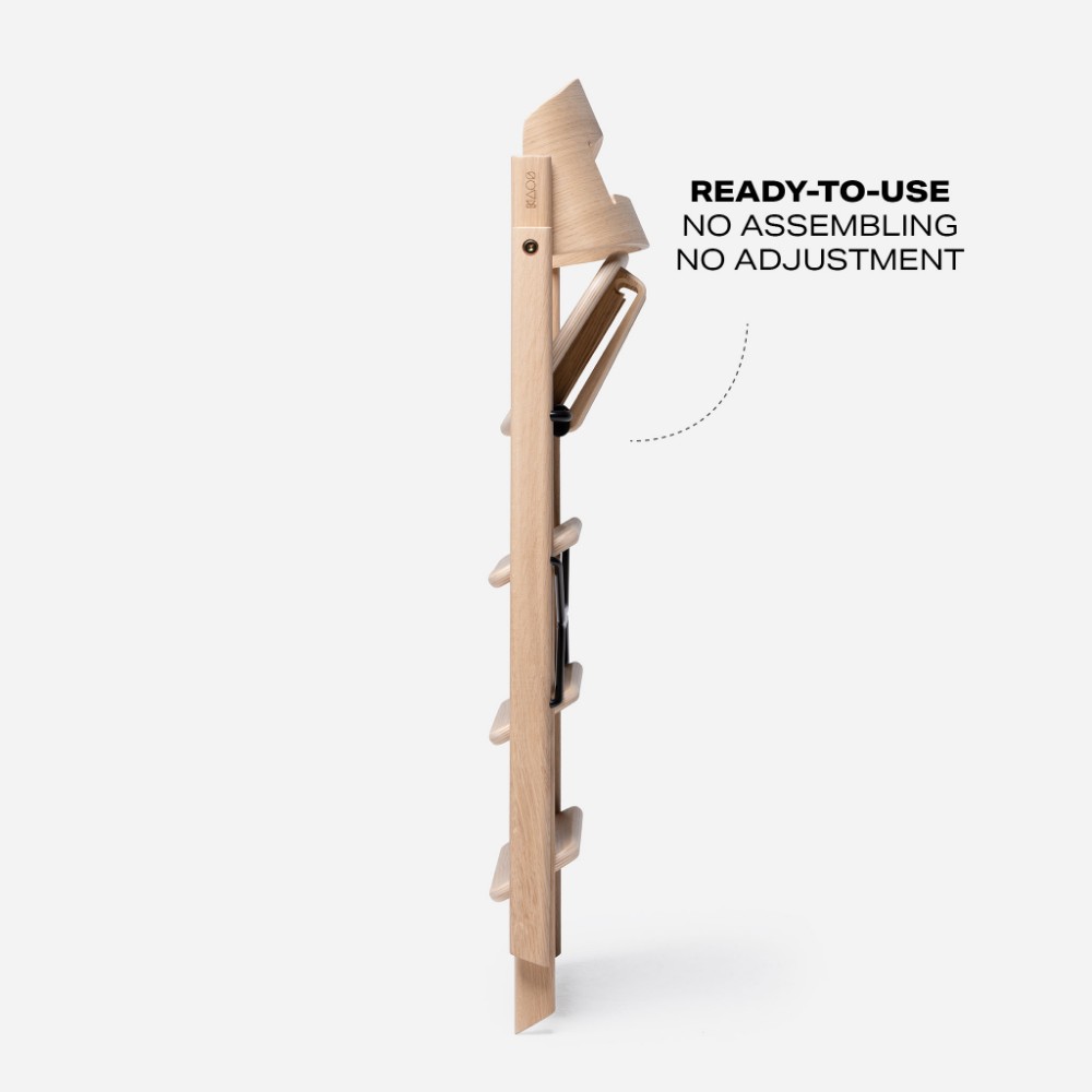Kaos Klapp Oak Foldable High Chair - Natural
