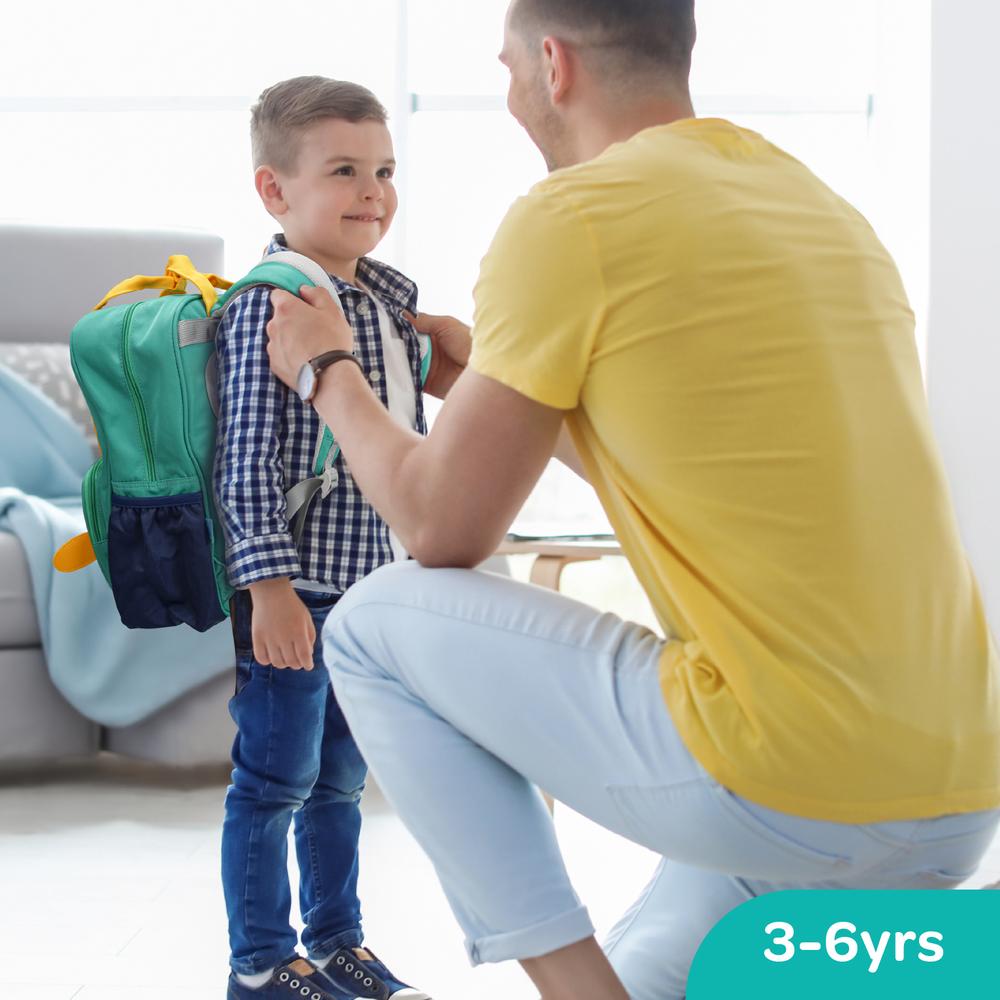 مون - شنطة ظهر للأطفال لمرحلة ما قبل المدرسة - أزرق - ١٤ إنش/٣٦ سم