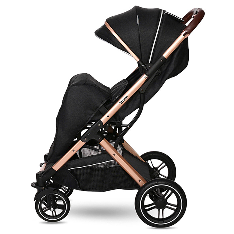 Lorelli - Storm Baby Stroller - Luxe Black