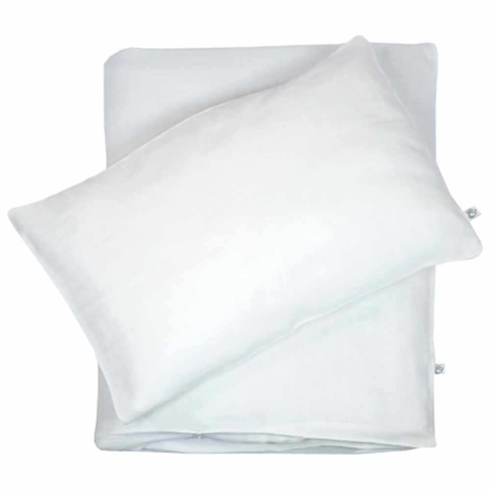 Me - Organic Cotton Duvet & Pillow Cover - White - 2 Pcs