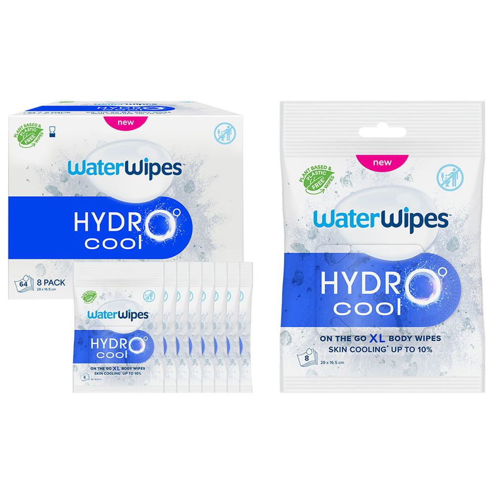 WaterWipes HydroCool Cooling Wipes