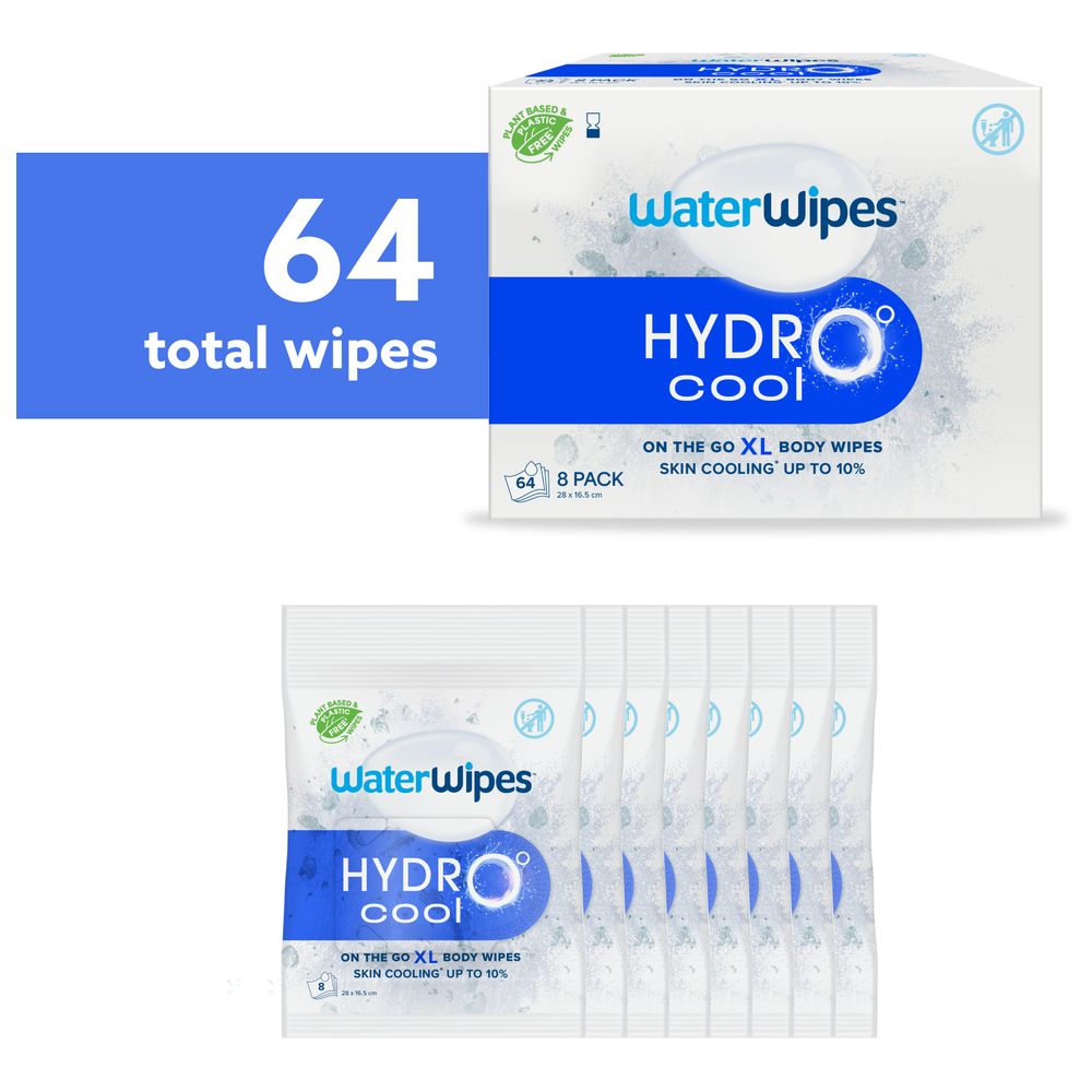 WaterWipes HydroCool Cooling Wipes