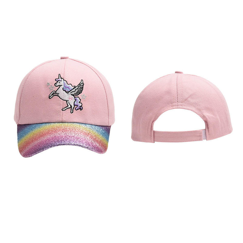 The Girl Cap - Durable Cotton Kids Cap - Unicorn - Pink