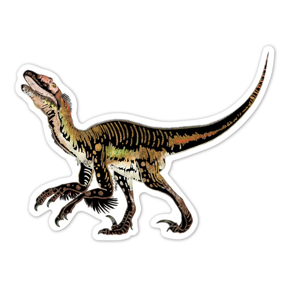 Avenir - Scratch Dinosaur Stickers - Pack of 1 - 4Pcs