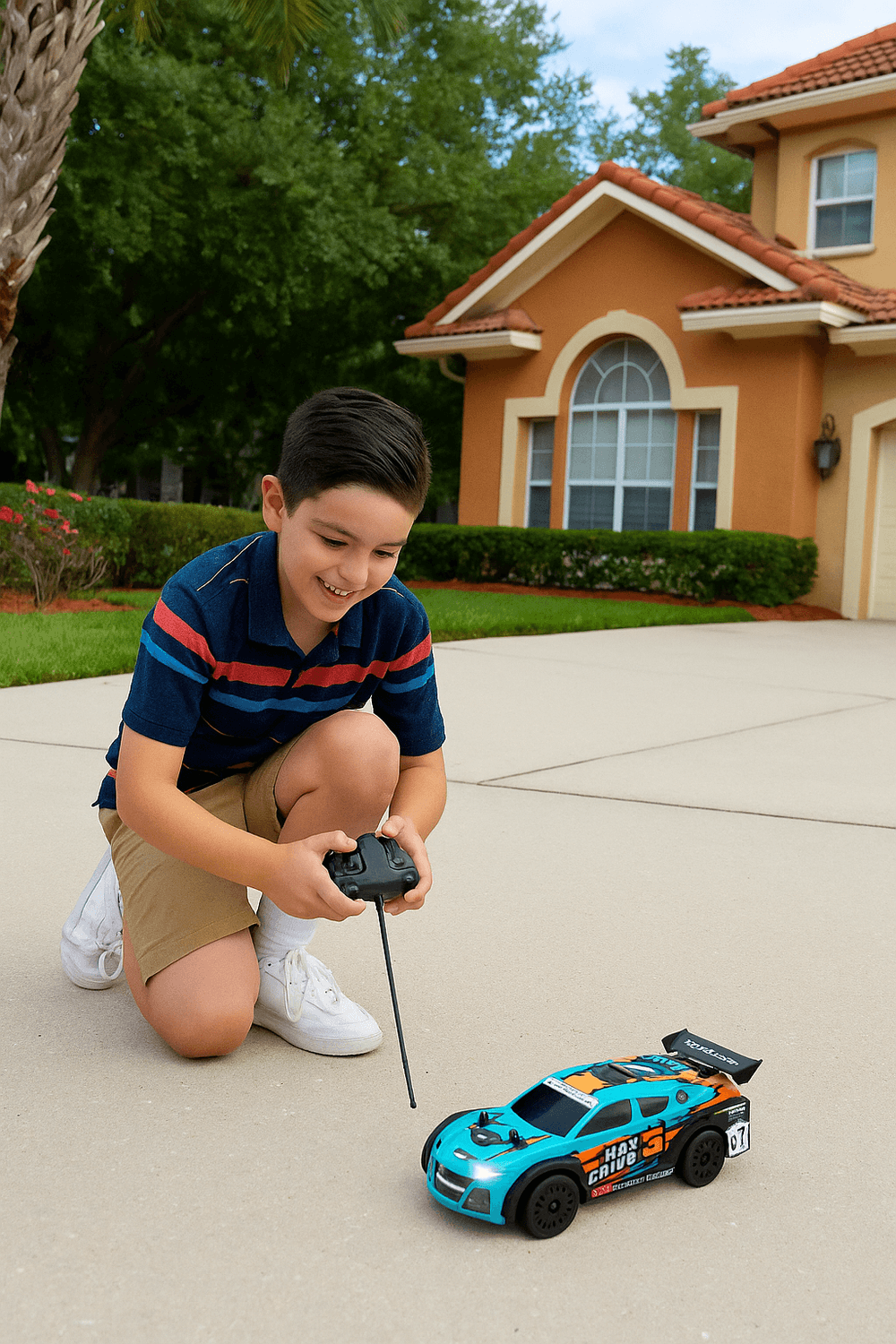 D-Power Rally Monster Radio Remote Control Car - Multicolor