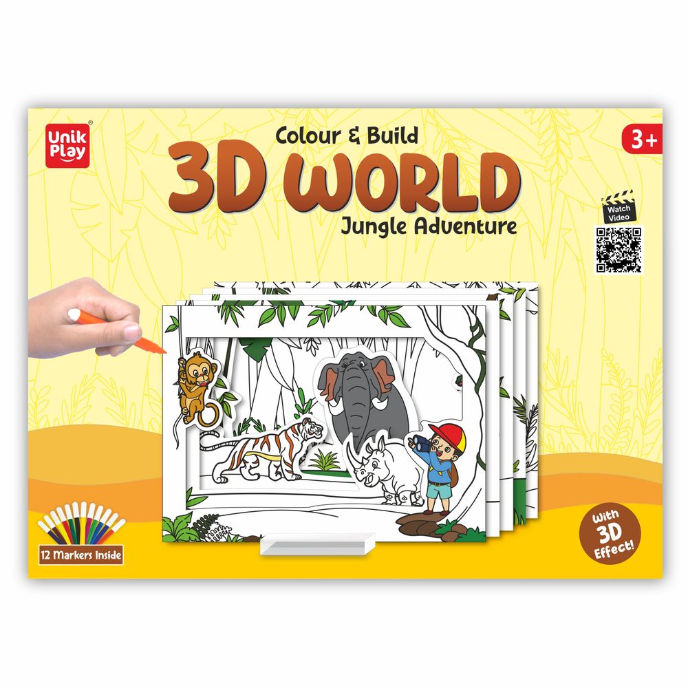Unikplay - 3D World Jungle Adventure Art & Craft Kit