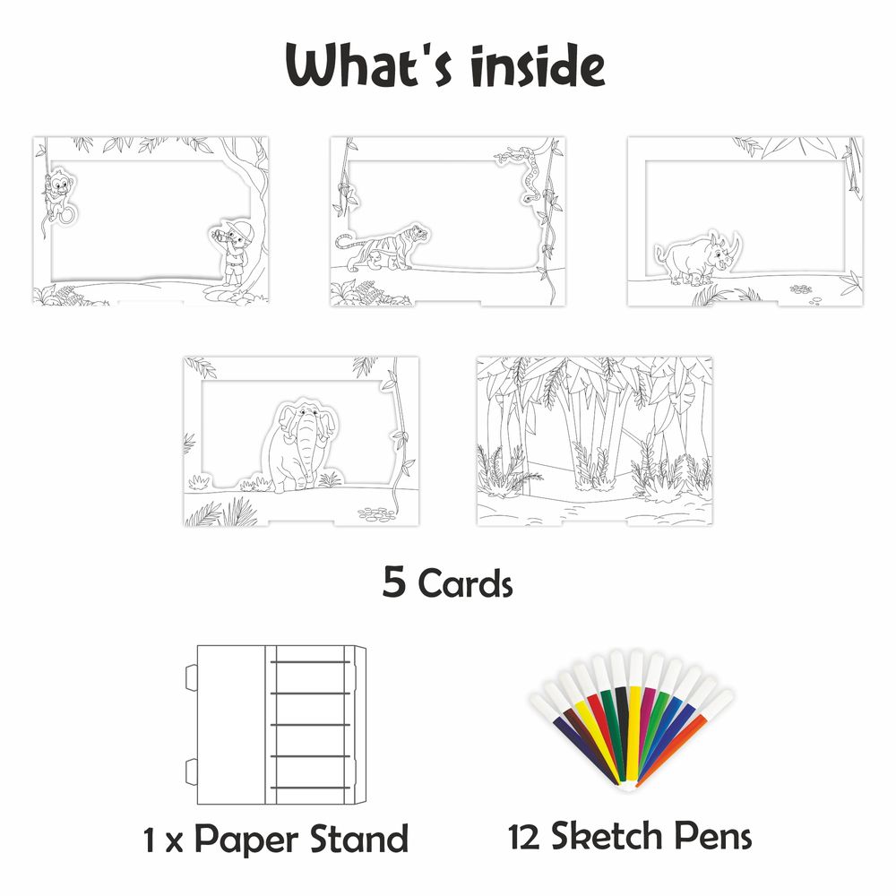 Unikplay - 3D World Jungle Adventure Art & Craft Kit