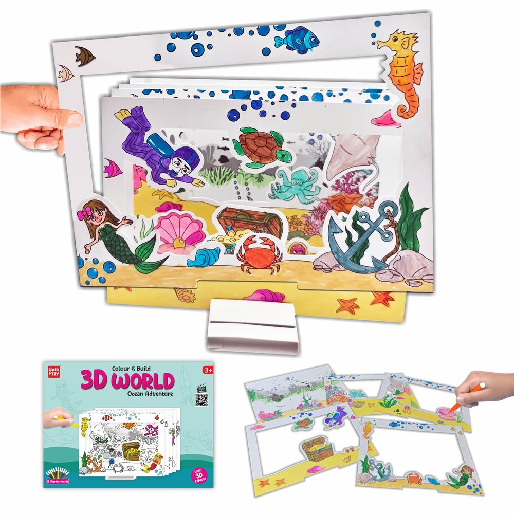 Unikplay - 3D World Ocean Adventure Art & Craft Kit