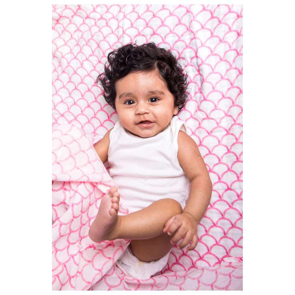 Malabar Baby - Organic Muslin Blanket - Rainbow
