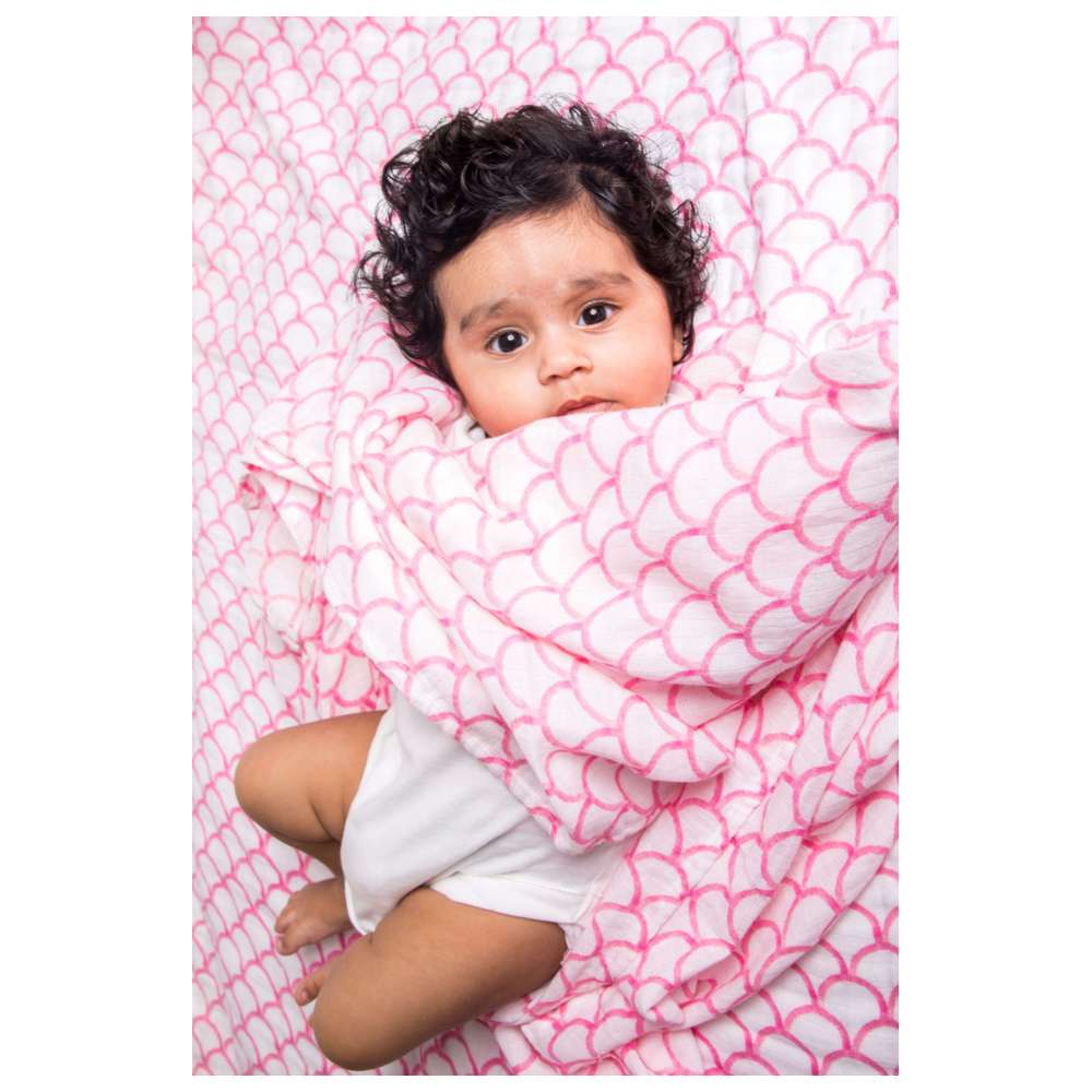 Malabar Baby - Organic Muslin Blanket - Rainbow