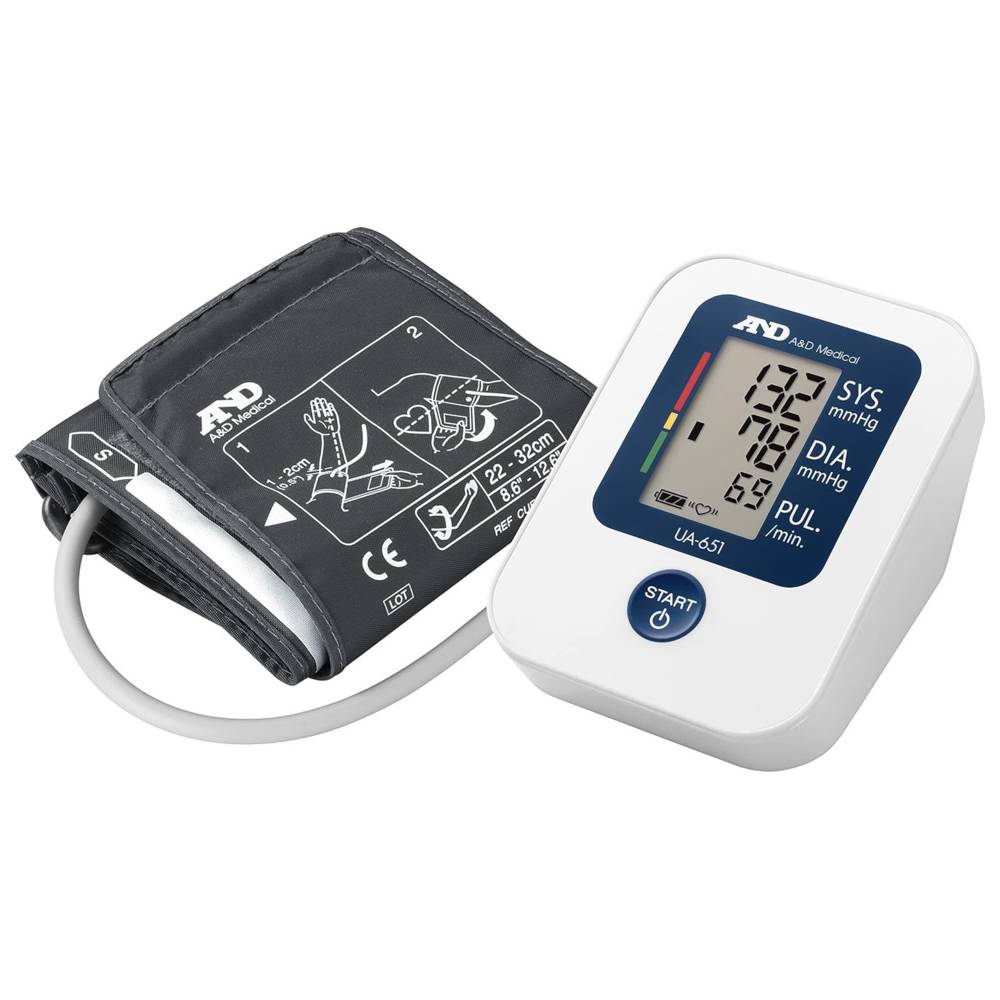 A&D Medical - Simple Upper Arm Blood Pressure Monitor - White - UA-651