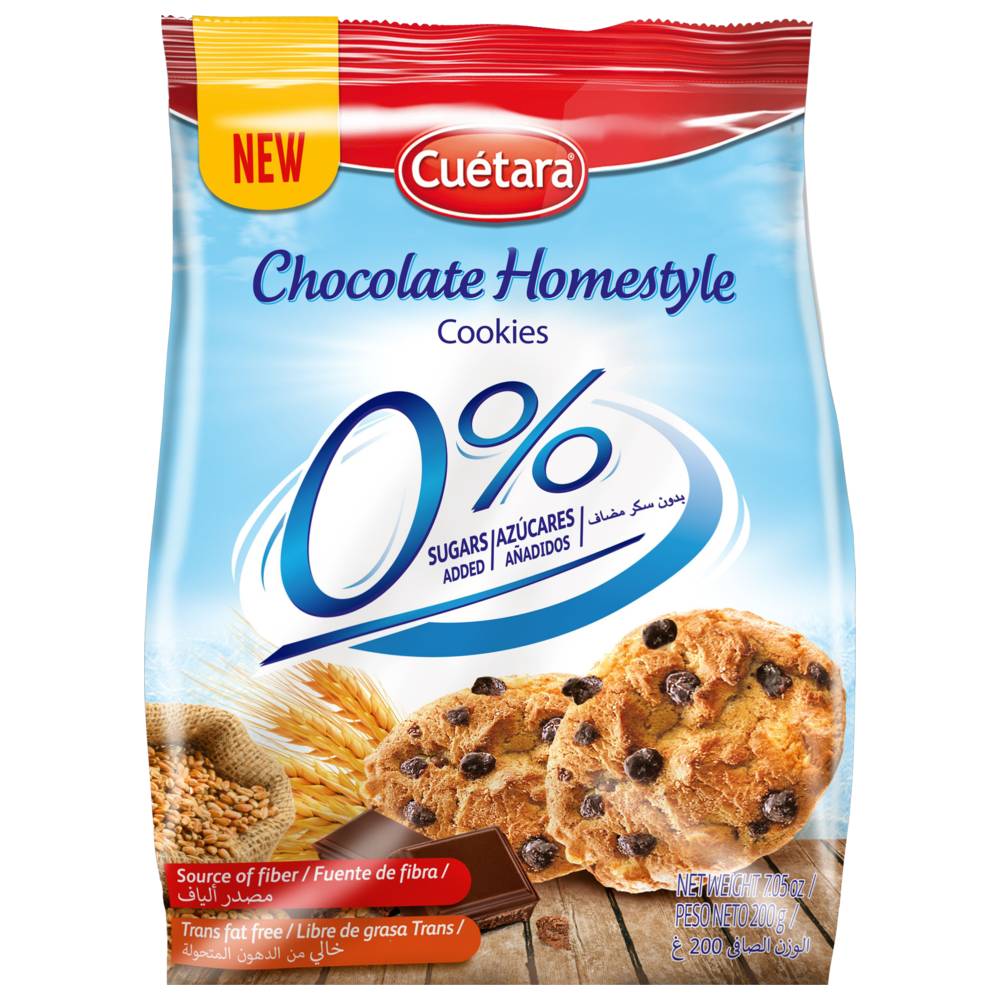 Cuetara - 0% Sugar Chocolate Homestyle Cookies - 200 gm