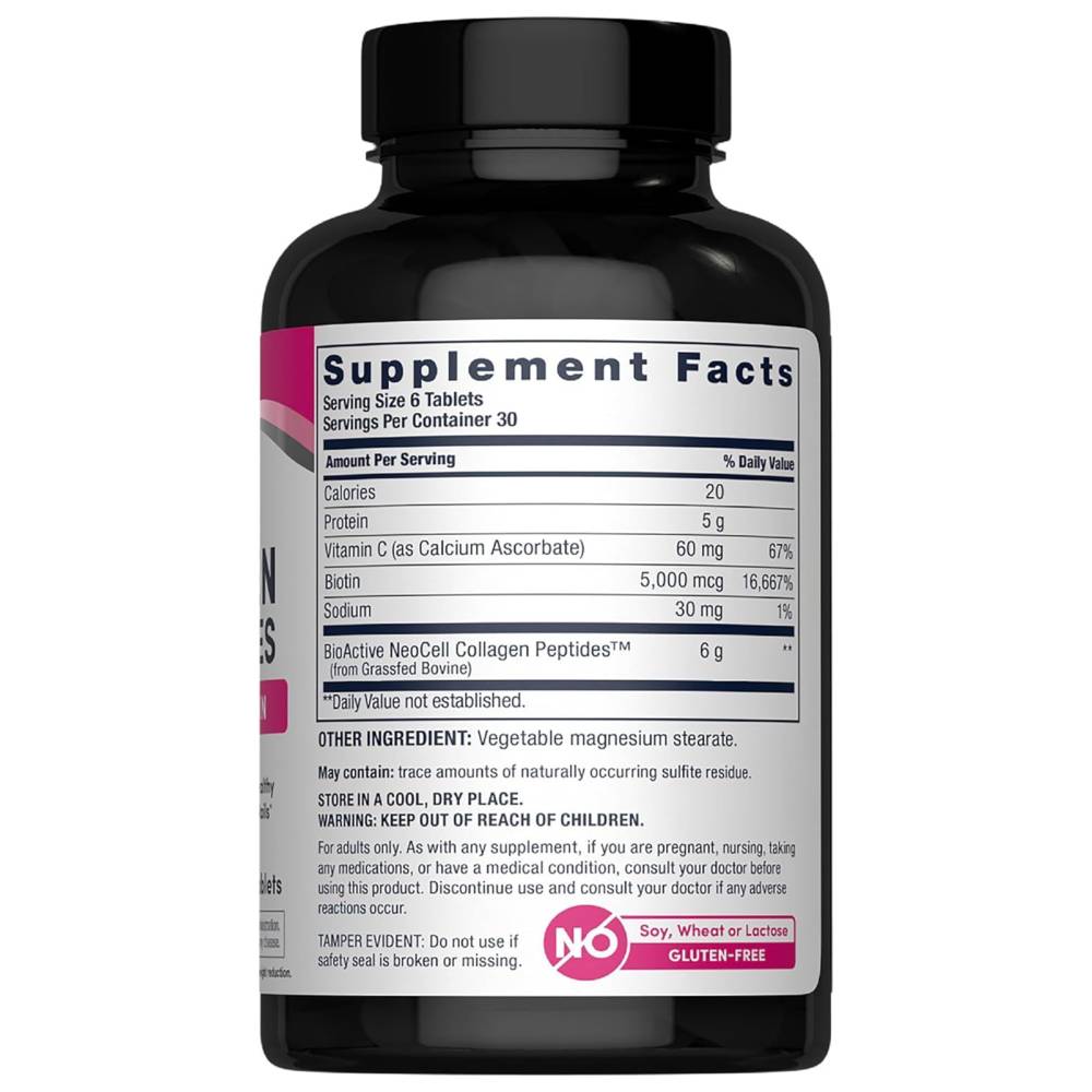 Neocell - Super Collagen With Vitamin C & Biotin Tablets  - 180 Pcs