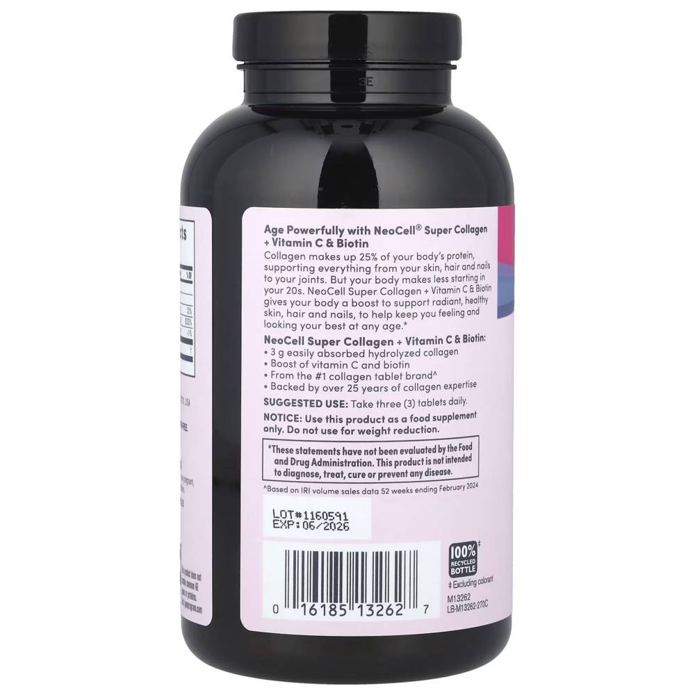 Neocell - Super Collagen With Vitamin C & Biotin Tablets  - 270 Pcs