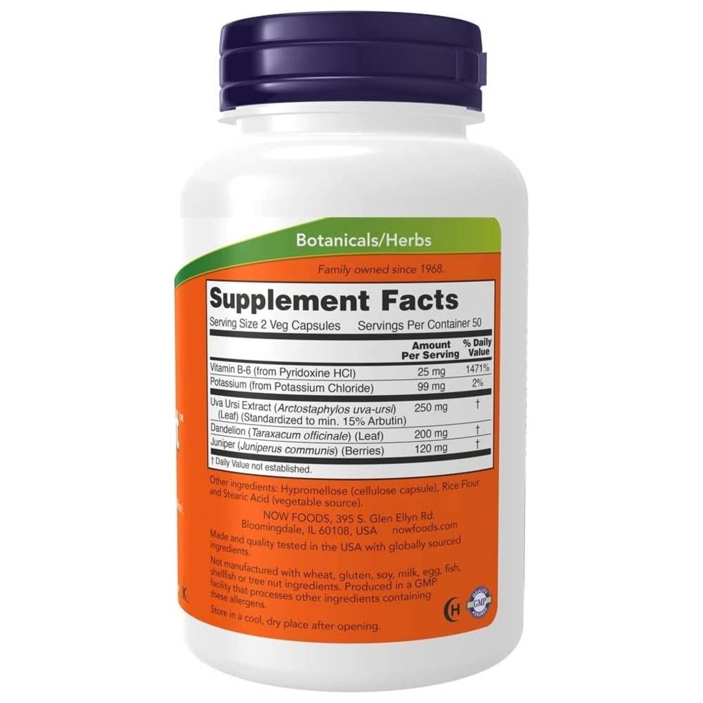 Now Foods - Water Out Veg Capsules - 100 Pcs