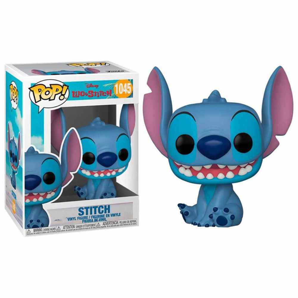 فانكو - بوب! مجسم فينيل قابل للتجميع - ديزني ليلو آند ستيتش - ستيتش جالس مبتسم - 3.75 إنش