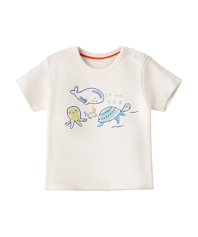 Tiny Hug - In The Sea Baby Boy T-shirt - Multicolor