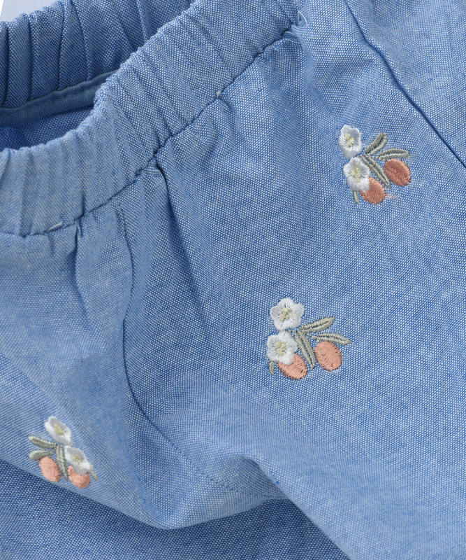 Tiny Hug - Baby Girl's Shorts - Blue