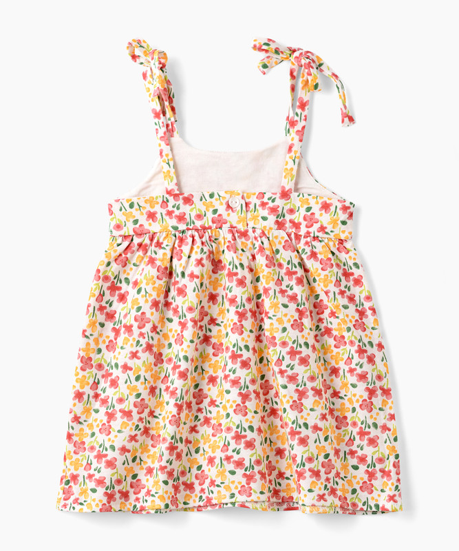 Tiny Hug - Baby Girl's Floral Dress - Multicolor