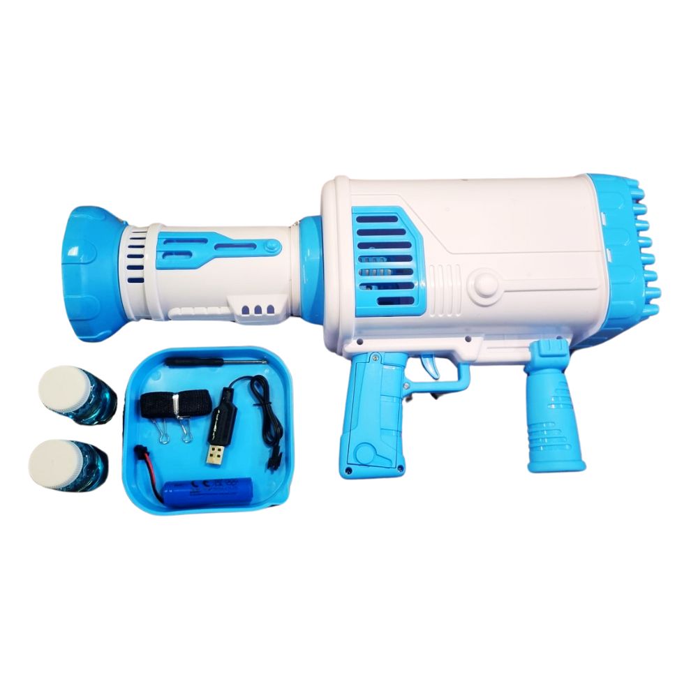 Jawda - Bazooka Bubble Gun With 64 Holes - Blue