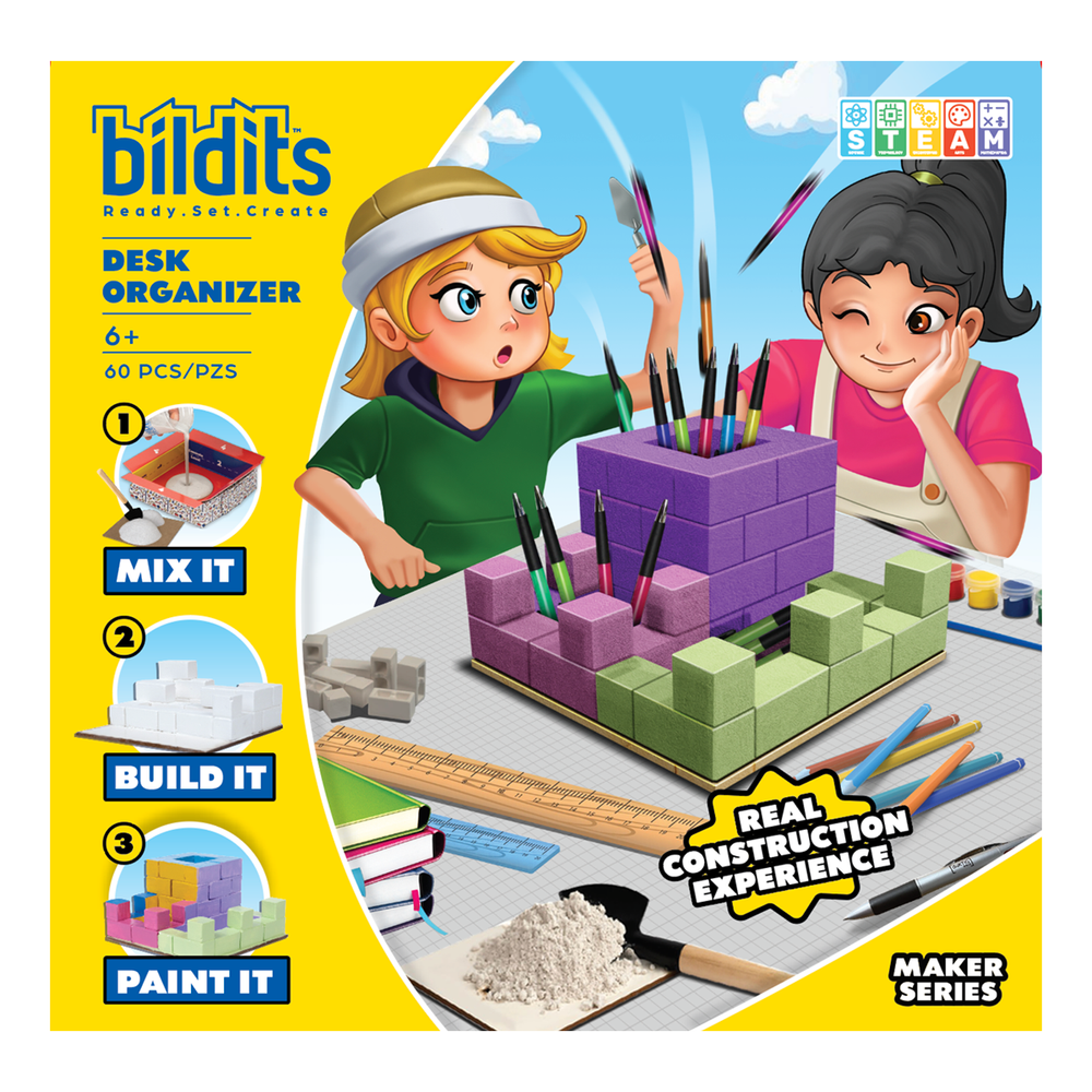 Bildits - Desk Organizer DIY Kit - 60 Pcs