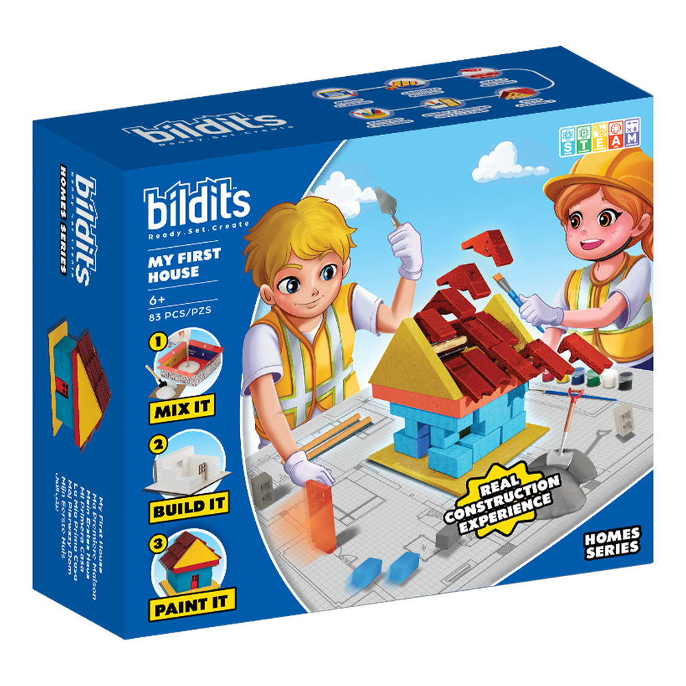Bildits - My First House DIY Kit - 83 Pcs