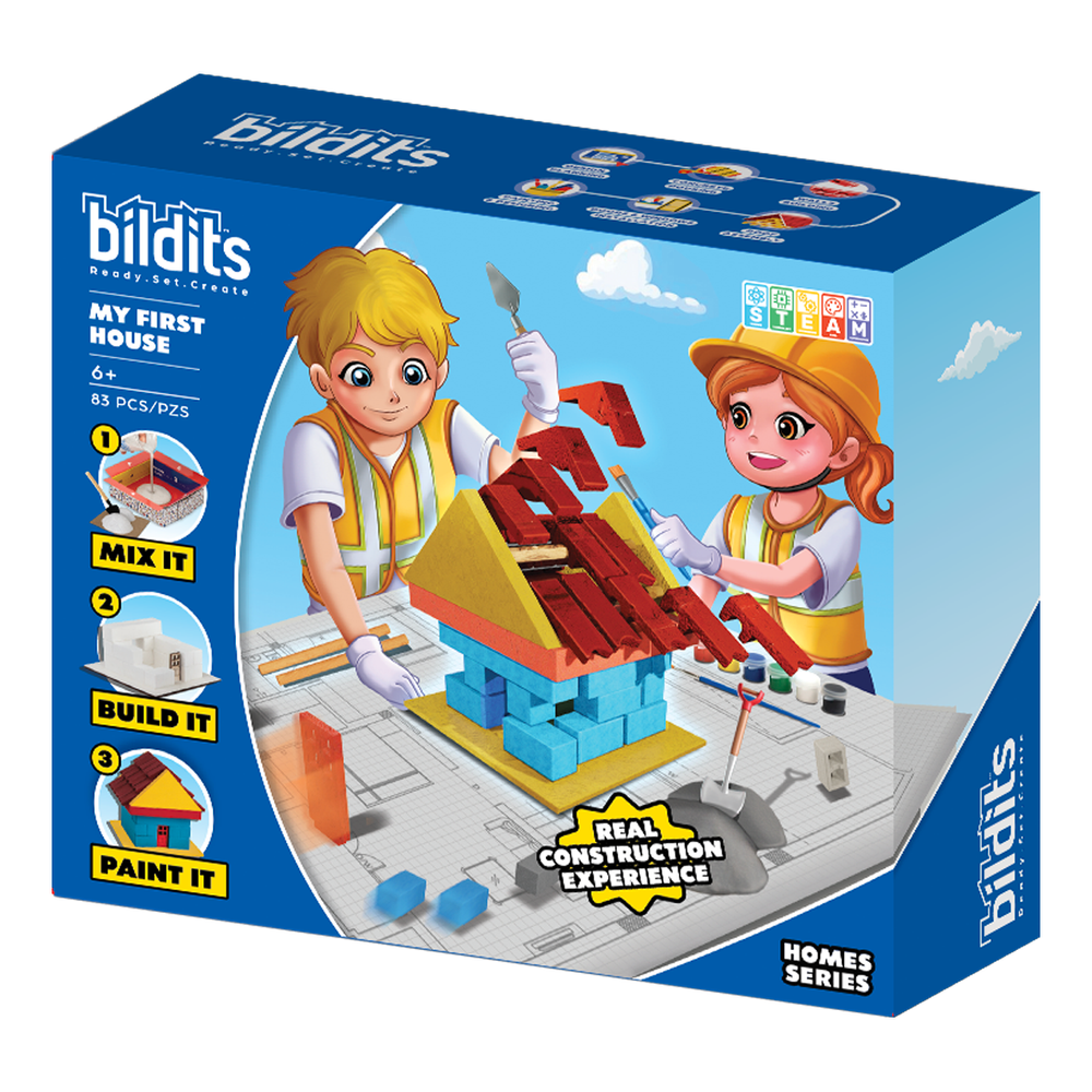 Bildits - My First House DIY Kit - 83 Pcs