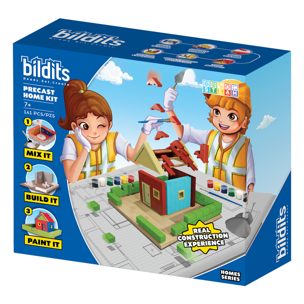 Bildits - Precast Home DIY Kit - 141 Pcs