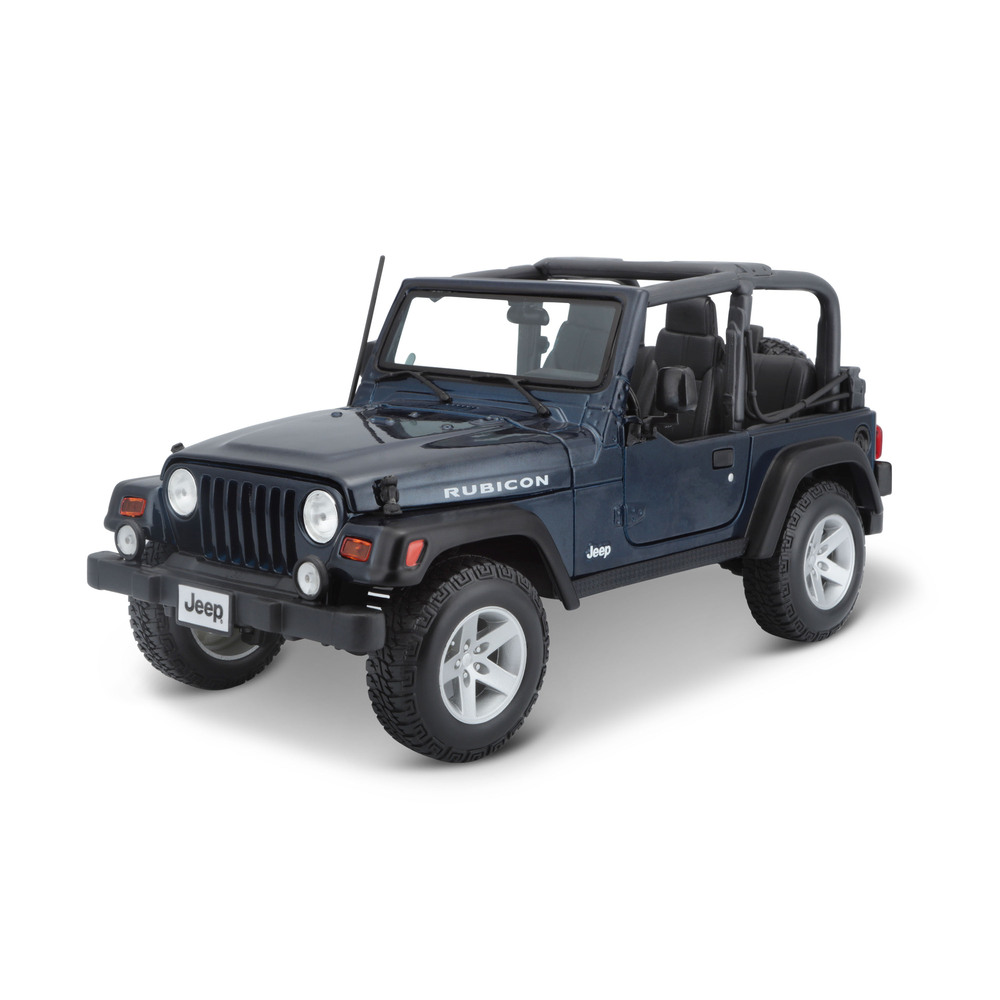 Maisto - 1/18 Wrangler Rubicon Metal Toy Jeep - Blue