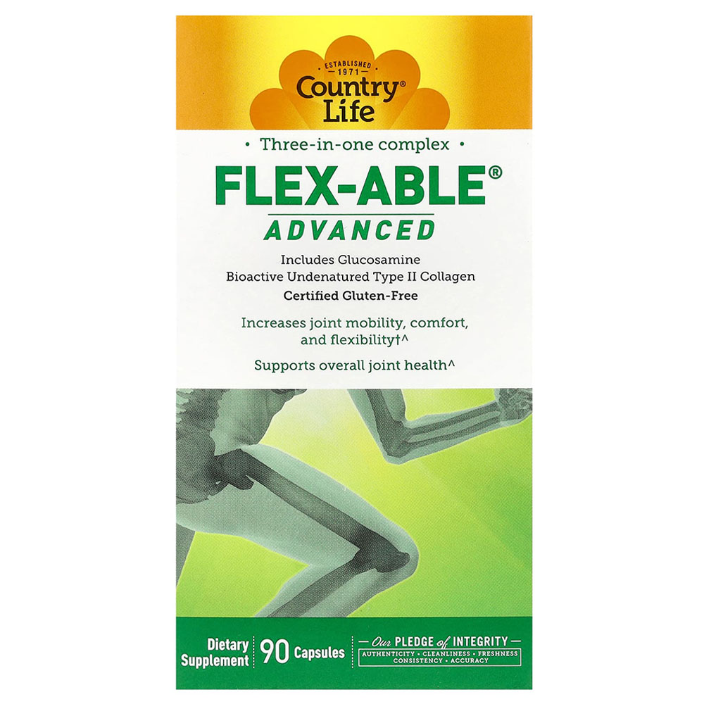 Country Life - 3-In-1 Complex Flexable Advanced Capsules - 90 Pcs