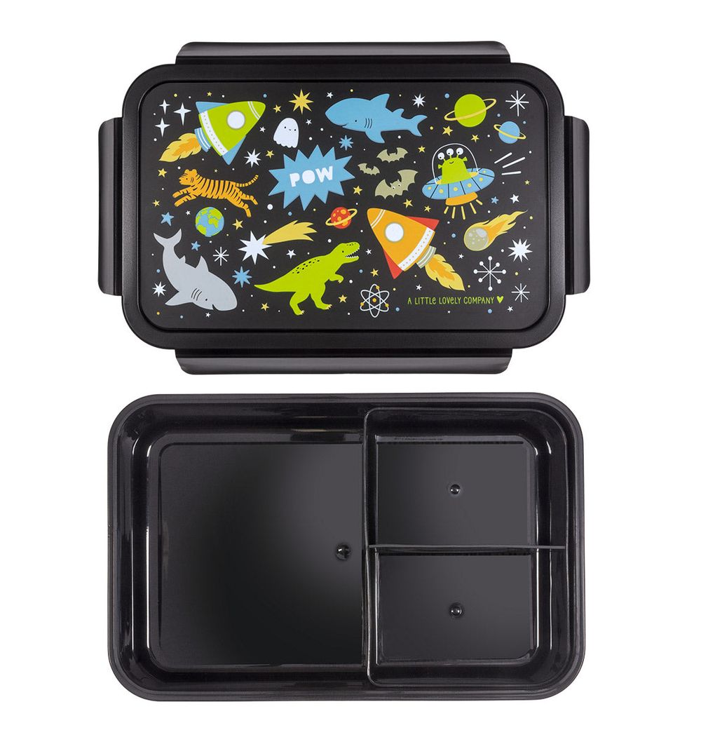 A Little Lovely Company - 3-Compartment Bento Lunch Box - Galaxy