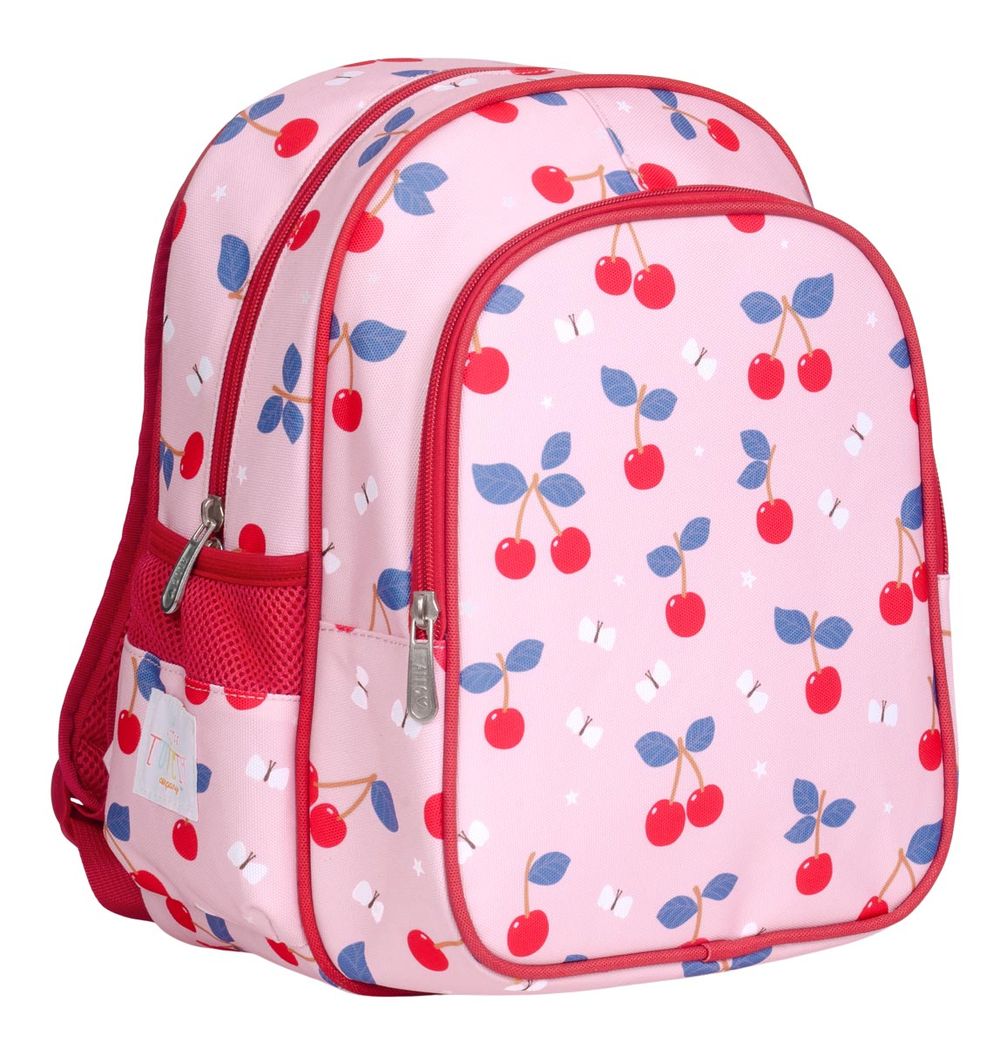 A little Lovely Company - Kids Backpack - Cherries - 12.6-Inch/32.5cm