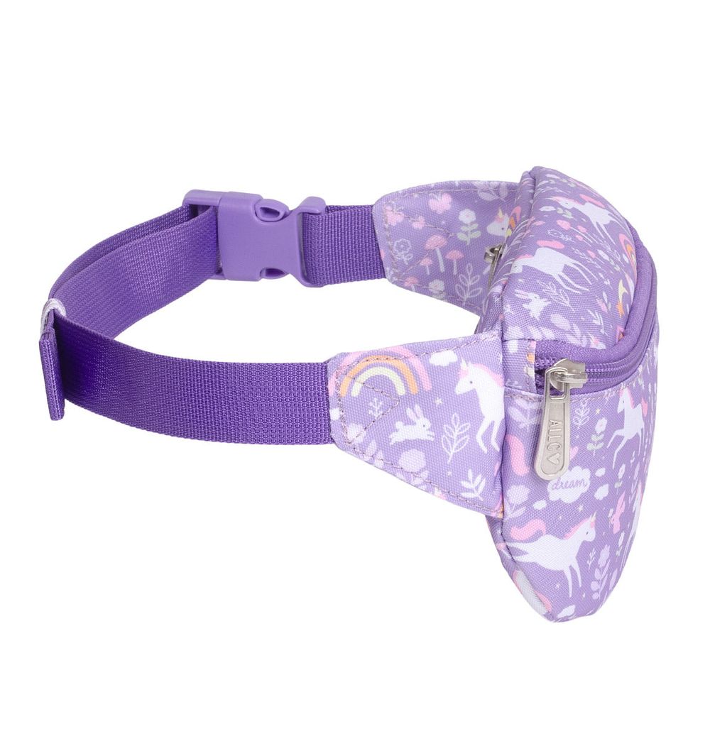 A little Lovely Company - Bum Bag - Unicorn Dreams - Purple
