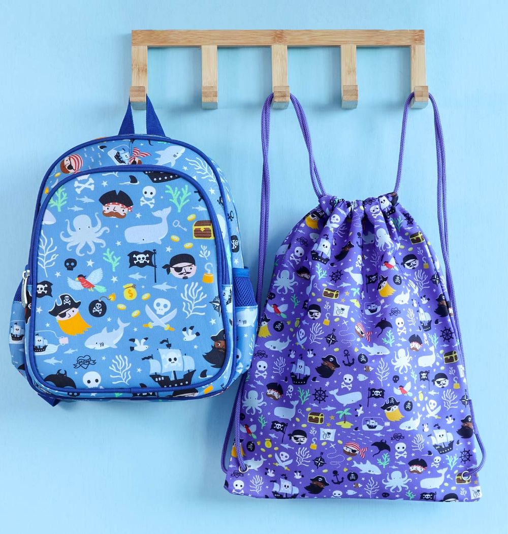 أ ليتل لوفلي كومباني- شنطة أطفال برباط - قراصنة - ١٦ إنش/٤١ سم