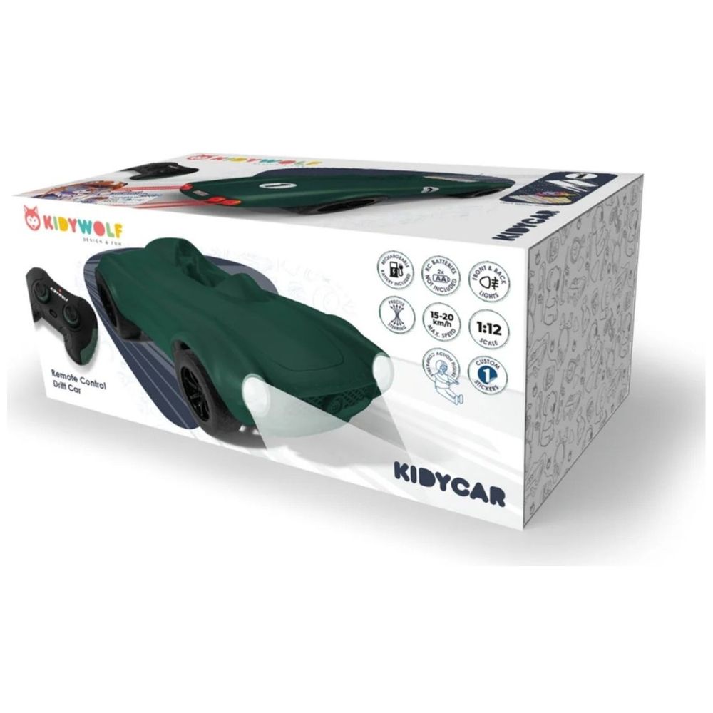 Kidywolf - Kidycar Remote Control Drift Car - Green
