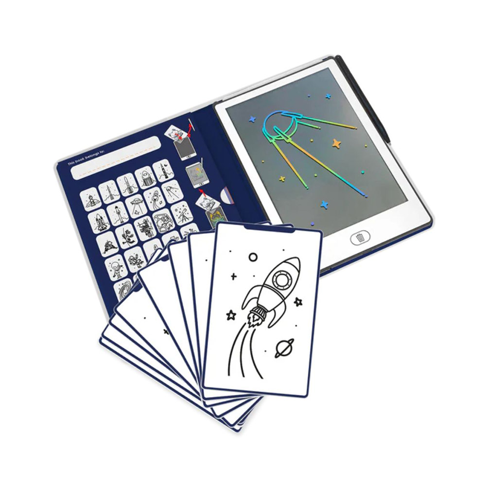 Kidywolf - Kidydraw Mini LCD Tracing Book - Galaxy