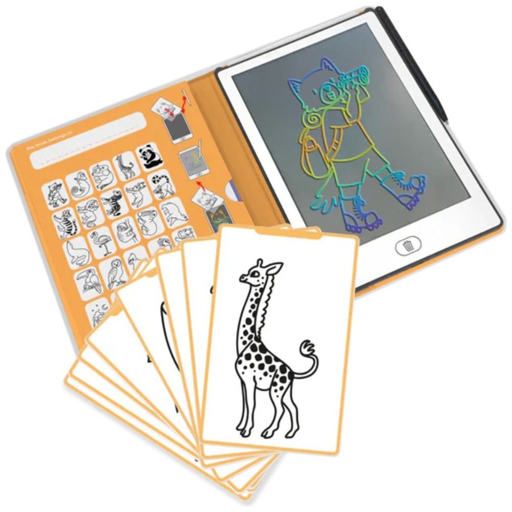 Kidydraw - Mini LCD Tracing Book - Animals
