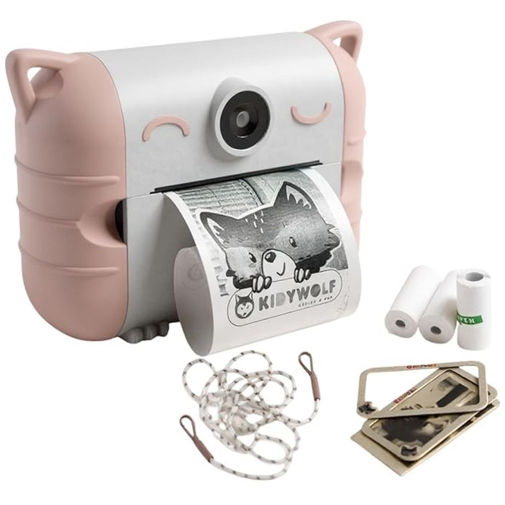 Kidywolf - Kidprint Thermal Printing Camera - Pink