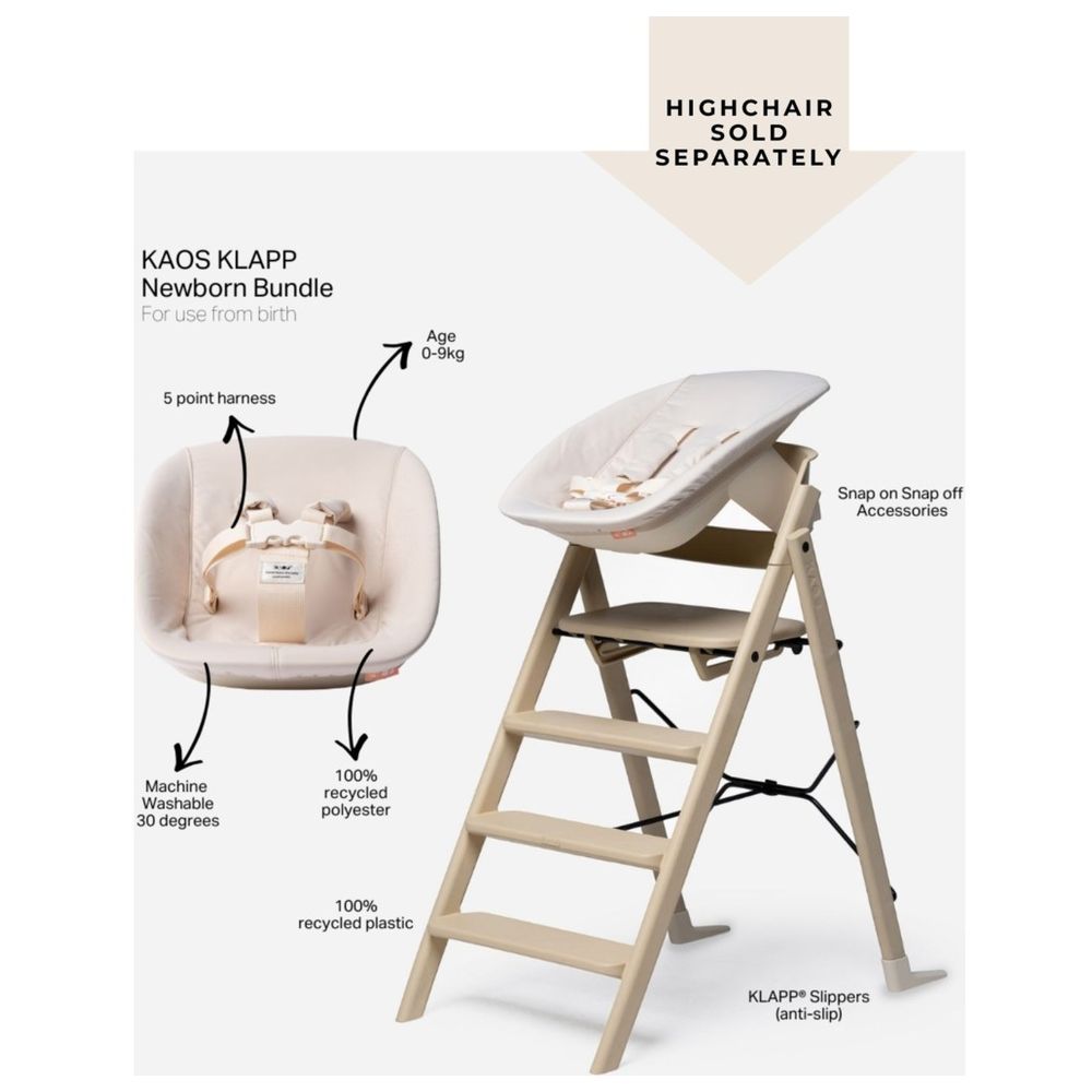 Kaos Klapp Newborn Seat - Ivory