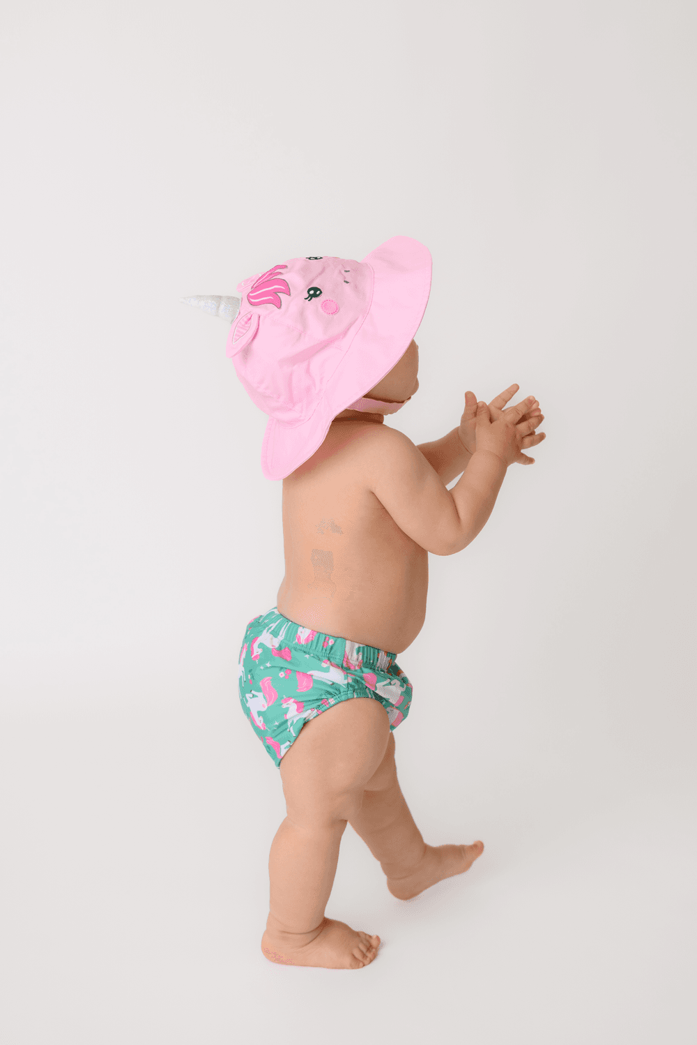 Zoocchini - 2pc-Set - Swim Diaper & Hat - Unity The Unicorn