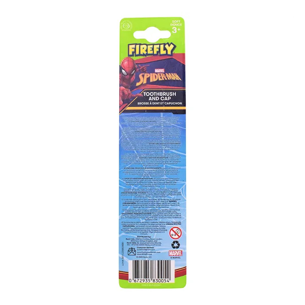 Firefly Marvel Spiderman Toothbrush - Red