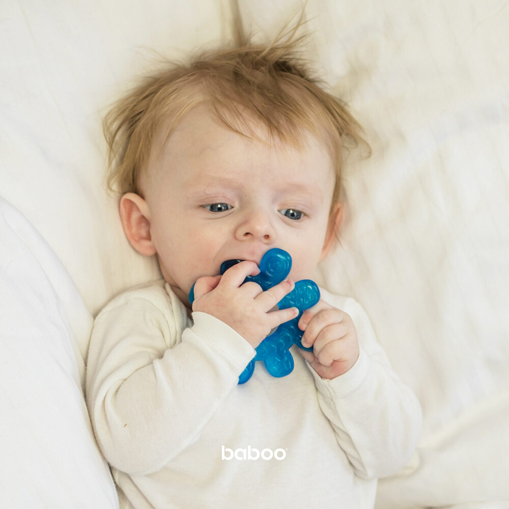 Baboo - Water-filled Cooling Teether Wheel - Blue - 4m+