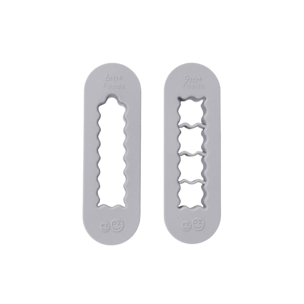 Ezpz Baby-Led Weaning Food Cutter Set - Pewter - 2 Pcs