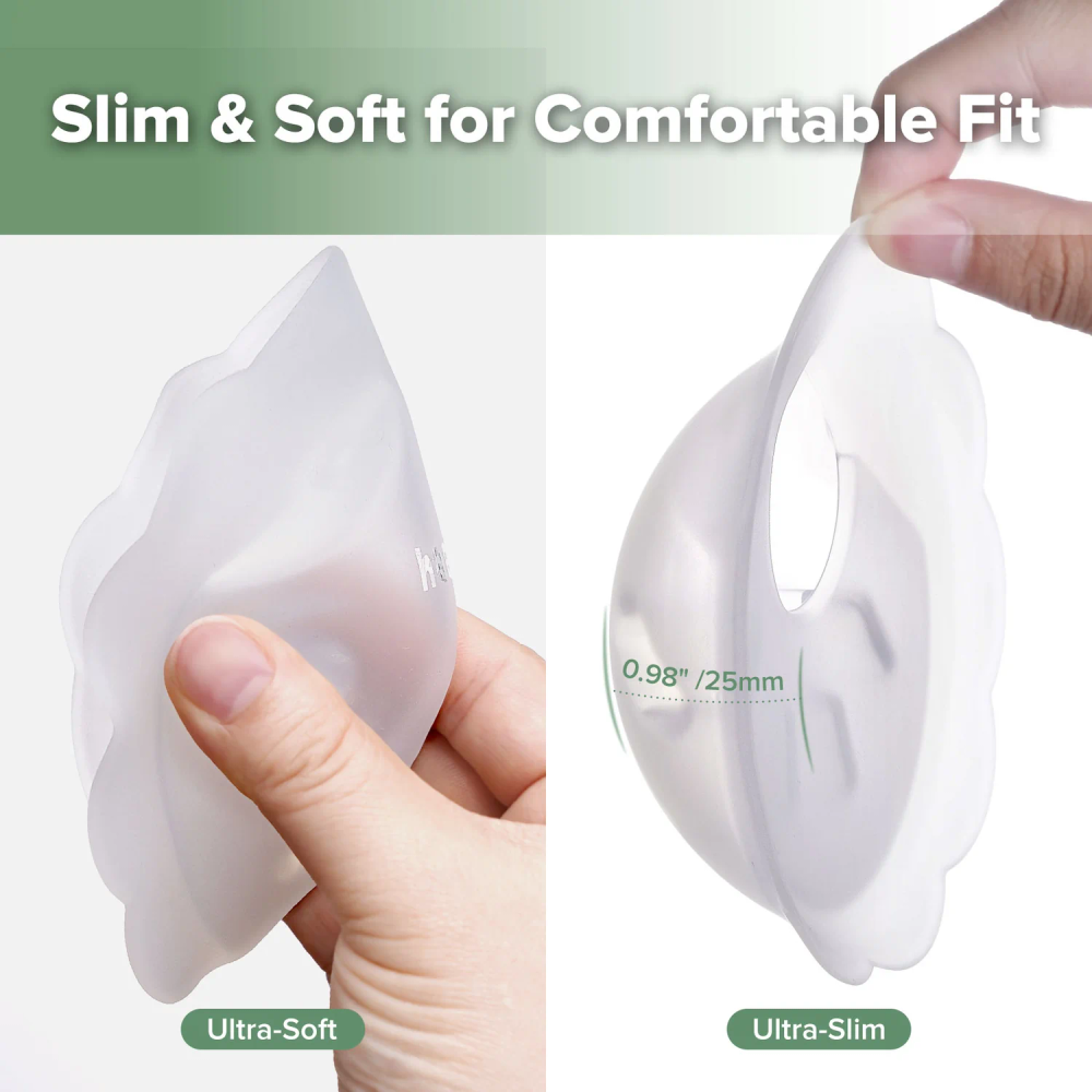 هاكا - وعاء تجميع الحليب سيليكون بيتال سوفت - شفاف - عدد 1