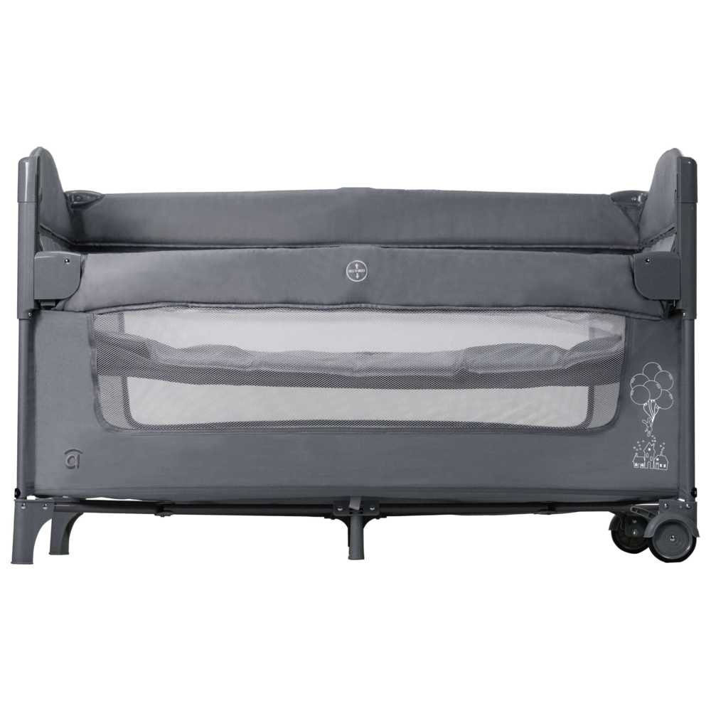 Asalvo - 2-In-1 Co-Sleep Travel Cot - Together - Grey