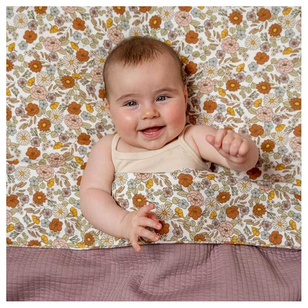 بطانية سرير للأطفال من ليتل داتش - لون أرجواني نقي